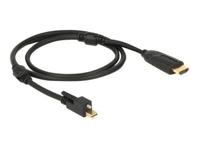 Delock - Adapterkabel - Mini DisplayPort hann til HDMI hann - 2 m - svart - 4K-støtte