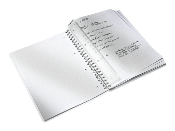 Notesblok Leitz WOW PP A4 linjeret 80 gram 80 ark Isblå - (6 stk.)