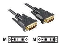 Sharkoon - DVI-kabel - enkeltlenke - DVI-D (hann) til DVI-D (hann) - 3 m