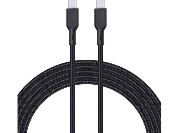Aukey USB-kabel Aukey CB-KCC101 USB-C til USB-C-kabel 1m (svart)