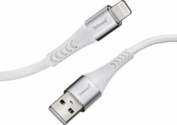 Intenso A315L - Lightning-kabel - USB hann til Lightning hann - 1.5 m - hvit - Rask lading