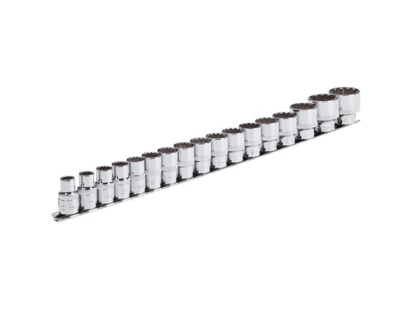 Vigor V1898, Pistorasiasarja, 1/2", 17 pää(t), 10,11,12,13,14,15,16,17,18,19,20,21,22,24,27,30,32 mm