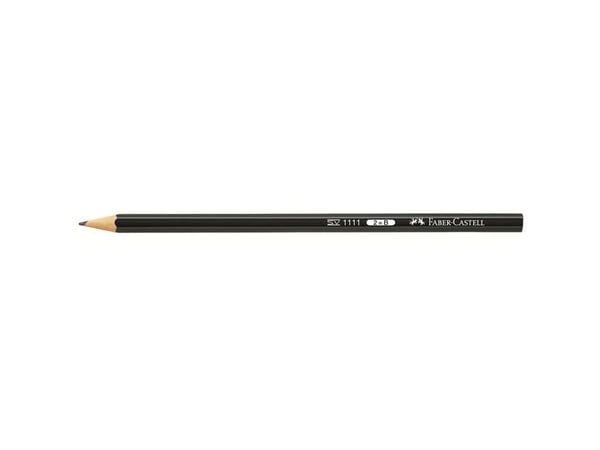 Faber-Castell 1111 B, B, Sort, Sekskantet