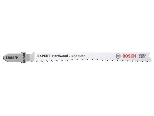 Bosch T 308 BFP, Stikksagblad, Laminert Panel, Gipsplater, Bimetall, Rustfritt stål, 2 mm, 5 cm