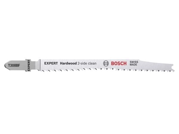 Bosch T 308 BF, Stikksagblad, Hårdt tre, Løvtre, Laminert Panel, Gipsplater, Bimetall, Rustfritt stål, 2 mm, 5 cm
