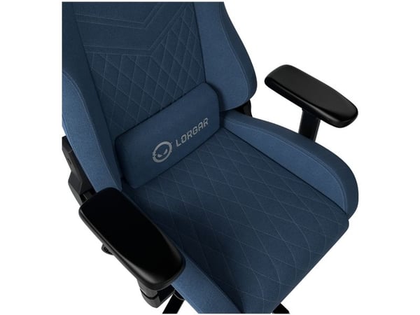 LORGAR Ace 422 (LRG-CHR422BL) spillvogn, slitesterkt stoff, flekkbestandig, 1,8 mm metallramme, multiblokkmekanisme, 4D-armlener, 5-stjerners alumi...