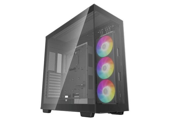 DeepCool CH780, Tower, PC, musta, ATX, EATX, mikro ATX, Mini-ATX, ABS, SPCC, Karkaistu lasi, Pelaaminen