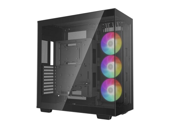 DeepCool CH780, Tower, PC, musta, ATX, EATX, mikro ATX, Mini-ATX, ABS, SPCC, Karkaistu lasi, Pelaaminen