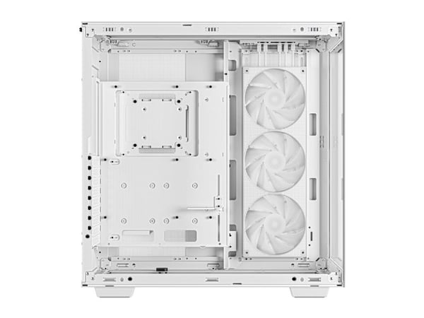 DeepCool CH780 - Tower - utvidet ATX (E-ATX) - sidepanel med vindu (herdet glass) - ingen strømforsyning (ATX / PS/2) - hvit - USB/lyd