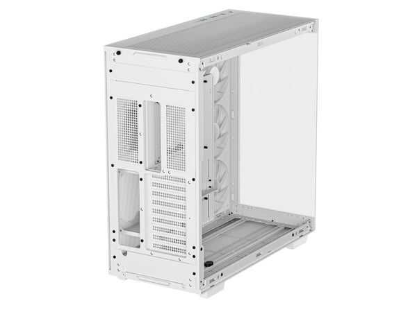 DeepCool CH780 - Tower - utvidet ATX (E-ATX) - sidepanel med vindu (herdet glass) - ingen strømforsyning (ATX / PS/2) - hvit - USB/lyd