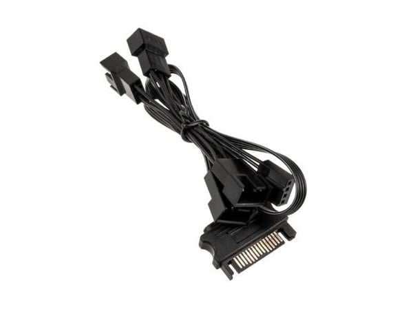 Kolink 1-4 PWM Lüfter Splitterkabel - 35 cm, geflochten, musta
