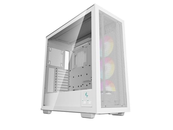 DeepCool MORPHEUS - ATX Max chassis - utvidet ATX (E-ATX) - sidepanel med vindu (herdet glass) - ingen strømforsyning (ATX / PS/2) - hvit - USB/lyd