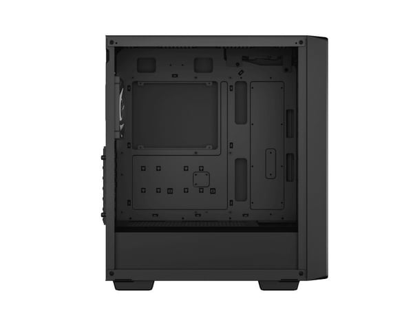 DeepCool CC560 ARGB V2 - Mid tower - ATX - genomskinlig sidopanel (härdat glas) - ingen strömförsörjning (ATX / PS/2) - svart - USB/ljud