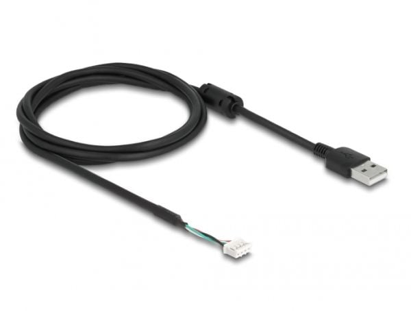 Delock - USB-kaapeli - USB (han) til 4 pin SMT (P) - 1,5 m - 2 mm hældning - sort