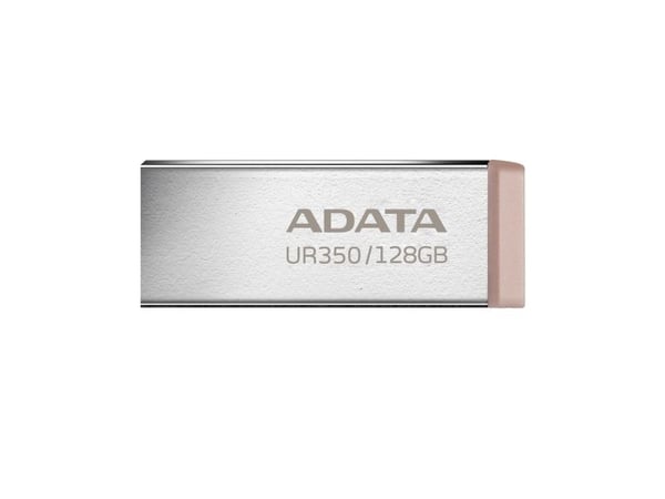 ADATA UR350, 128 GB, USB A-tyyppi, 3.2 Gen 1 (3.1 Gen 1), 100 MB/s, Ilman suojusta, Ruskea