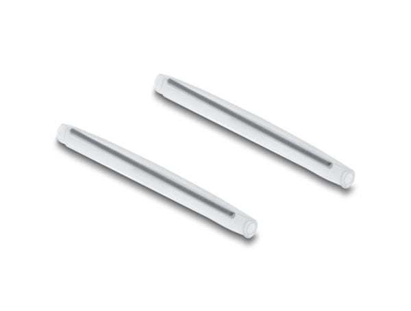 Delock - Fiberoptisk koblingsboks - with splice holder, 2 x SC simplex coupler - DIN-skinnemonterbar - hvit