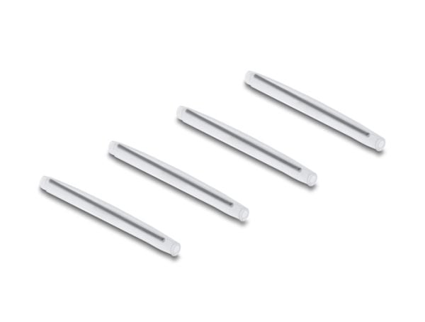 Delock - Kabelkoplingsboks - with splice holder - DIN-skinnemonterbar - LC Duplex x 2 - hvit