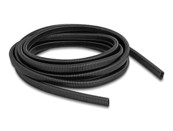DeLOCK kabelbeskyttelsesrør av plast i oval form, fleksibel 13,6 x 6,3 mm