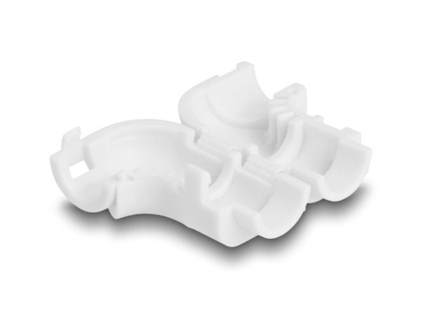 DeLOCK 88128, kabelklämma, universal, plast, vit