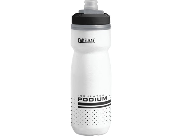 CamelBak Podium Chill, 620 ml, Cykel, Idrott, Svart, Vit, Polypropylen (PP), Silikon, Vridbar