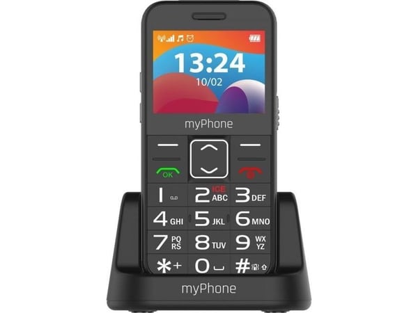 myPhone HALO 3 LTE, Simpukka, Kaksois-SIM, 5,87 cm (2.31"), 0,3 MP, 1400 mAh, musta