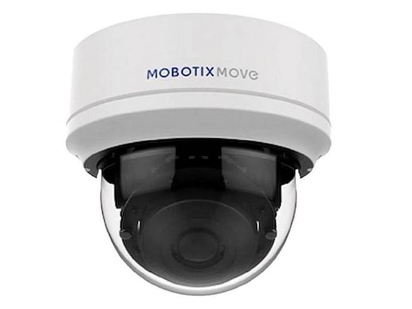 Mobotix Move, IP-sikkerhetskamera, Inne & Ute, Koblet med ledninger (ikke trådløs), Tak, Sort, Hvit, Kuppel