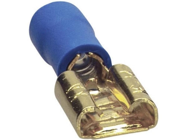 Sinuslive Car HiFi litteä liitinsarja 10 kpl 2,5 mm² 6,3 mm kullatut liittimet