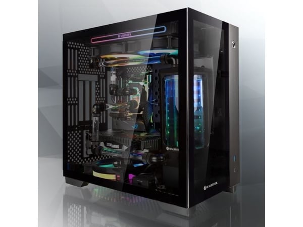 RAIJINTEK PAEAN Mini, Mini Tower, PC, Sort, Mini-ITX, Aluminium, SPCC, Herdet glass, 17 cm