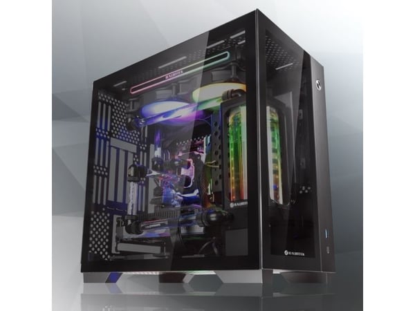 RAIJINTEK PAEAN Mini, Mini Tower, PC, Sort, Mini-ITX, Aluminium, SPCC, Herdet glass, 17 cm