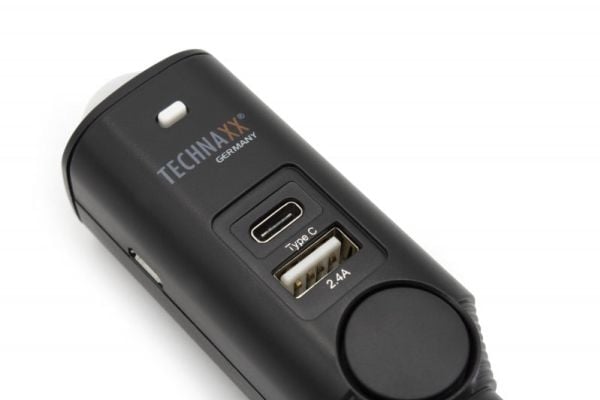 Technaxx TX-168, Auton hälytysjärjestelmä, Langallinen & langaton, musta, 105 dB, 2400 MHz, 10 m