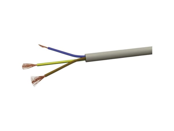 VOKA Kabelwerk H05VVF3X075 Letkukaapeli H03VV-F 3 x 0,75 mm² Musta 100 m
