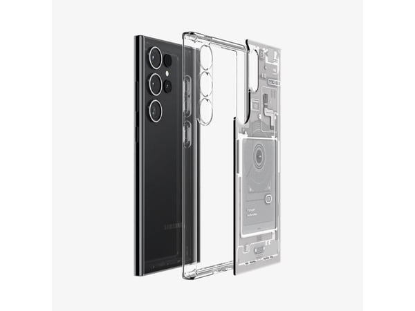 Spigen Ultra Hybrid Zero One, deksel, Samsung, Galaxy S24 Ultra, 17,3 cm (6.8"), Grå