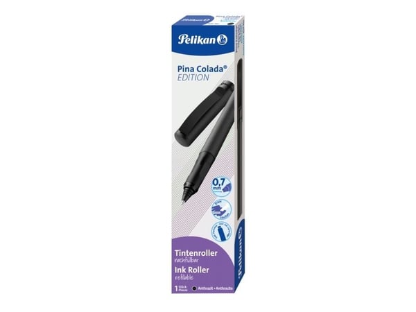 Pelikan Pina Colada Edition, Tynn penn, Antrasitt, Blå, 0,7 mm, Fint, Ambidekstriøs