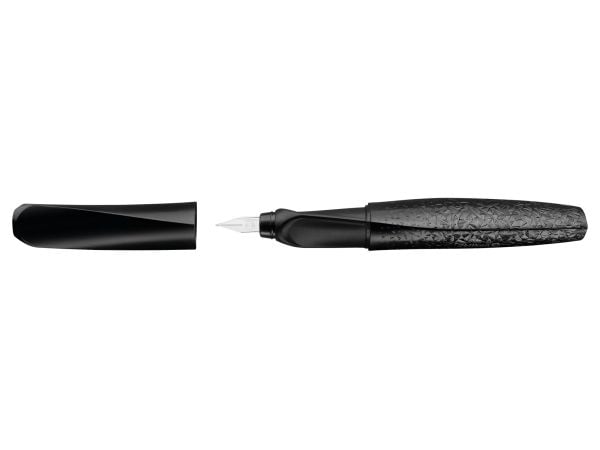 Pelikan 824613, Svart, Patronpåfyllningssystem, Blå, Rostfritt stål, Medium, Ambidextrous
