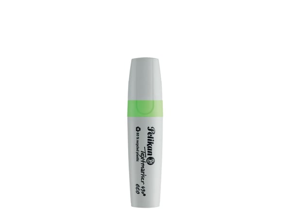 Pelikan Textmarker 490 eco, 1 stykker, Grønn, Meisel tupp, Resirkulert plast, Fet/fin/middels, 1 mm
