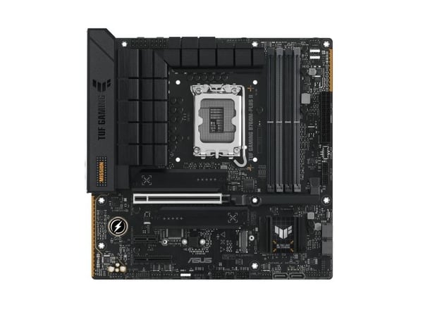 ASUS TUF GAMING B760M-PLUS II - Hovedkort - micro ATX - LGA1700-sokkel - B760 Chipset - USB-C 3.2 Gen 2x2, USB 3.2 Gen 2, USB 3.2 Gen 1 - 2.5 Gigab...