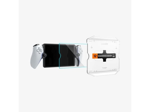 Spigen GLAS.tR EZ Fit, Skjermbeskytter, Playstation Portal, Gjennomsiktig, Herdet glass, Ripebestandig, Sjokkresistent, 9H