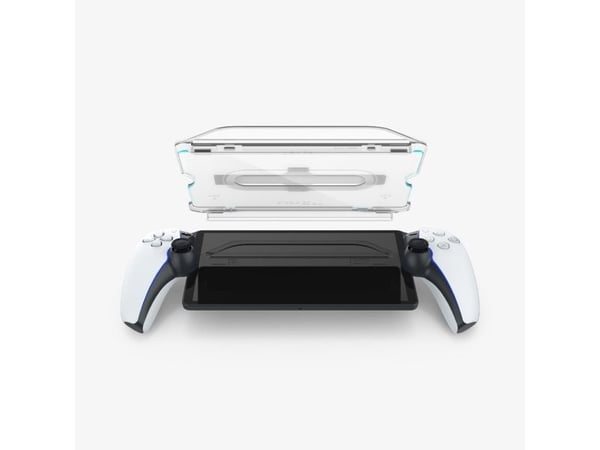 Spigen GLAS.tR EZ Fit, Skjermbeskytter, Playstation Portal, Gjennomsiktig, Herdet glass, Ripebestandig, Sjokkresistent, 9H