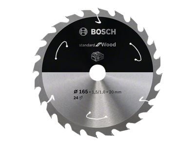Bosch Standard for Wood - Sirkelformet sagblad - for tre - 165 mm - 24 tenner