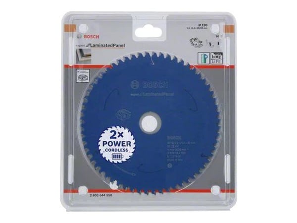 Bosch RUNDSAVKL EXP ACCU LAMINAT 190X30MM 60T