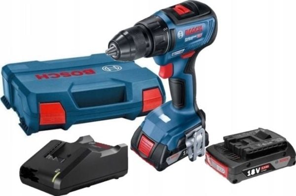 Bosch GSB 18V-50, Borr med pistolgrepp, utan nyckel, Borstlös, 1,3 cm, 1800 RPM, 3,5 cm