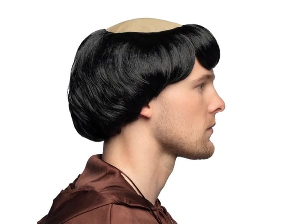 Boland 86063, Parykk til kostyme, Voksen, Hankjønn, Polyester, Sort, 183 g