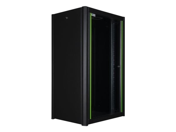 Lanview by Logon - Rack skåp - 60 x 56, pro - väggmontering - svart, RAL 9005 - 20U - 19"