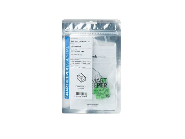 Smartkeeper MNL04P1GN, Portblokker, RJ-11, Grønn, 1 stykker, Polybag, 130 mm