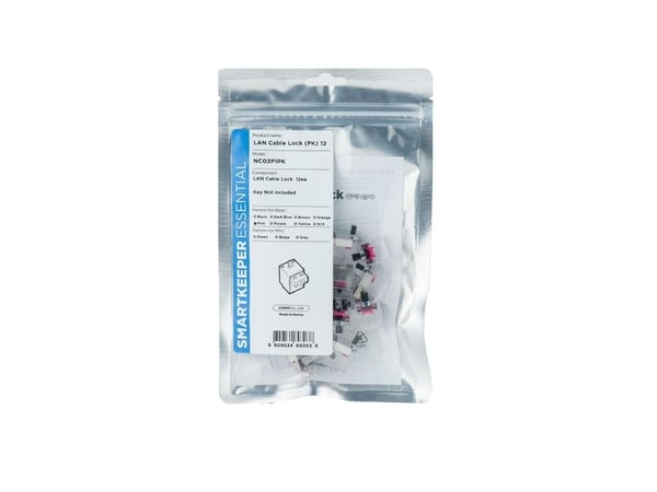 Smartkeeper NC03P1PK, Portblokker, RJ-45, Rosa, 1 stykker, Polybag, 130 mm