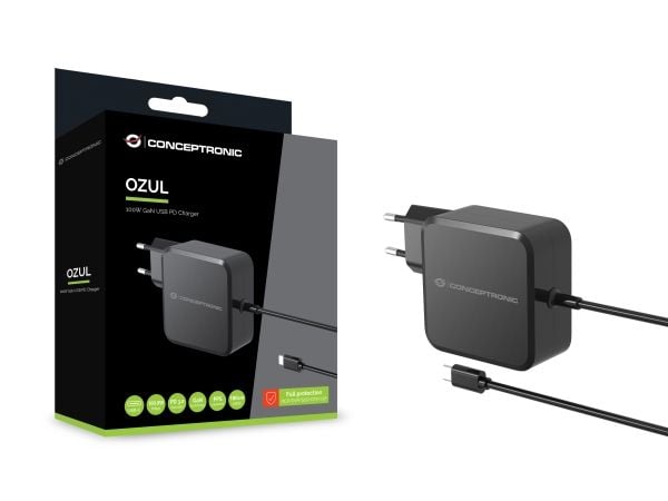 Conceptronic OZUL05BE, Sisä, AC, 20 V, 1,8 m, musta