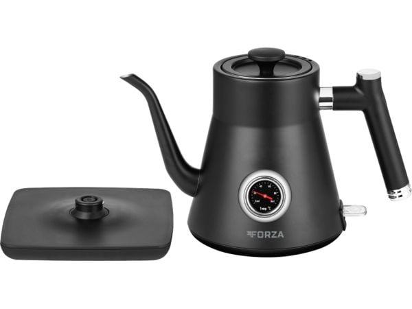 ECG Forza 5000 Pour over Nero, 0,8 l, 1200 W, Sort, Rustfritt stål