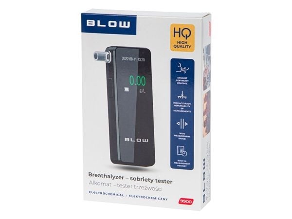 BLOW 9900 alkometer og edruelighetstester