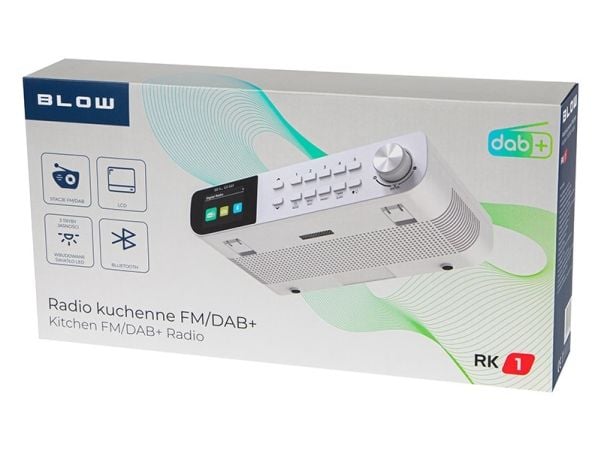 Blow köksradio FM/DAB+ RK1 vit