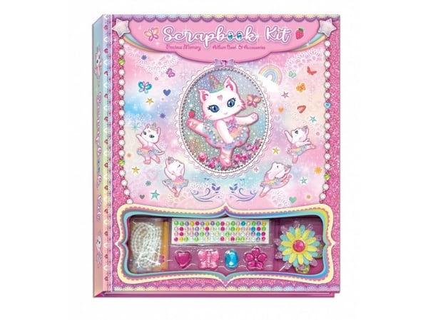 Pulio Scrapbook Pecoware dekorasjonssett - Ballerina Cat